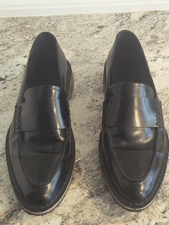 Clarks Other - 📣 Clarks Black Leather Slip-On Penny Loafers